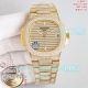 Luxury Replica PDF Factory Yellow Gold Iced Out Patek Philippe Nautilus 5719 Watch (3)_th.jpg
